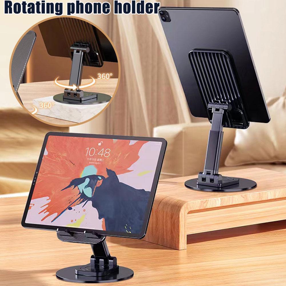 Metal Mobile Holder – 360° Rotatable Stand with Carbon Steel Plate