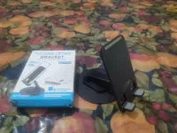 Metal Mobile Holder – 360° Rotatable Stand with Carbon Steel Plate