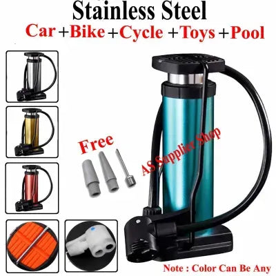 High Pressure Foot Air Pump with Gauge Heavy-Duty Foot Pump