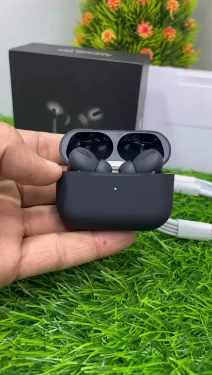 Wireless Bluetooth Earbuds, AirPods Pro 2nd Generation ANC matte black for Android and iOS