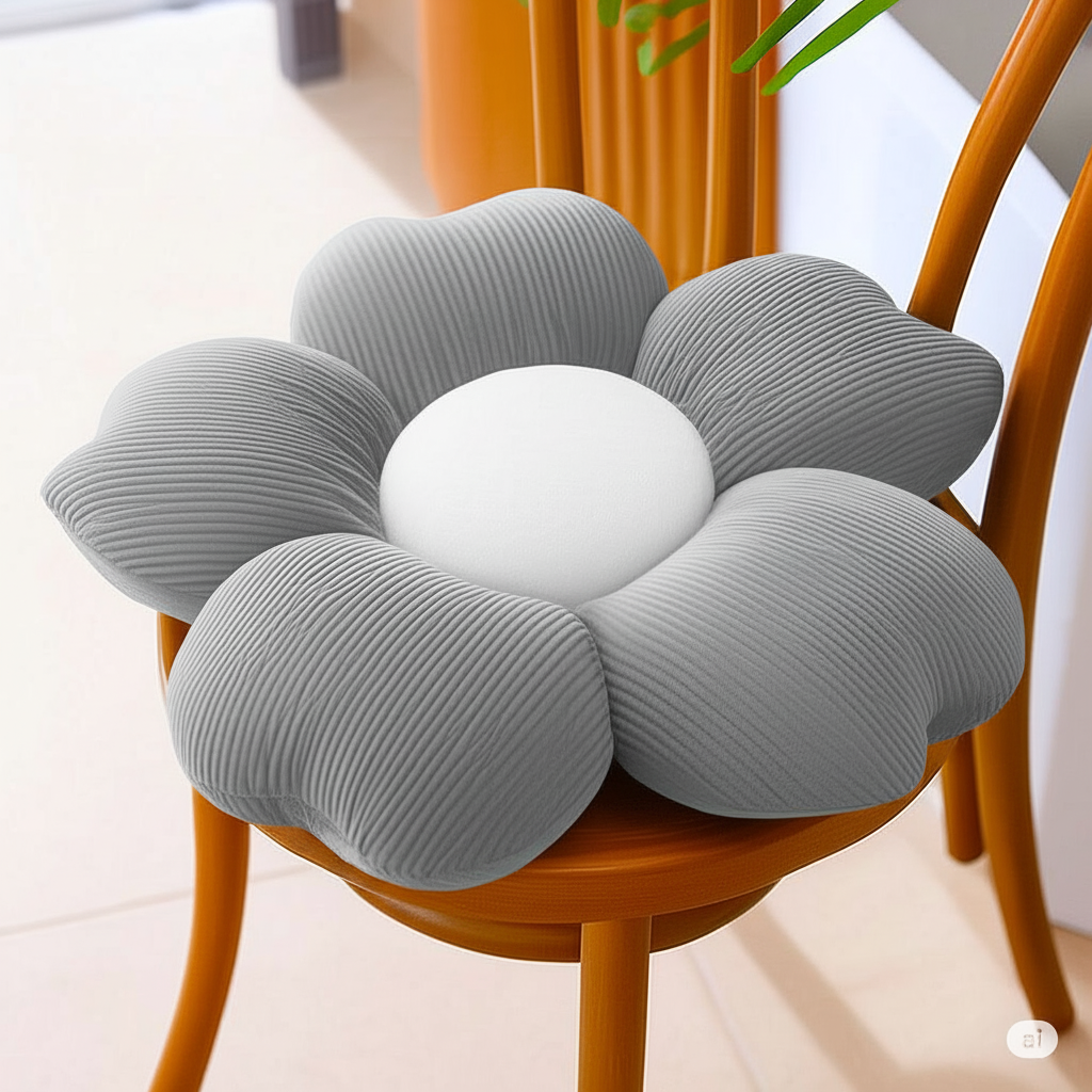 Flower-Shaped Cushions for Chairs and Sofas