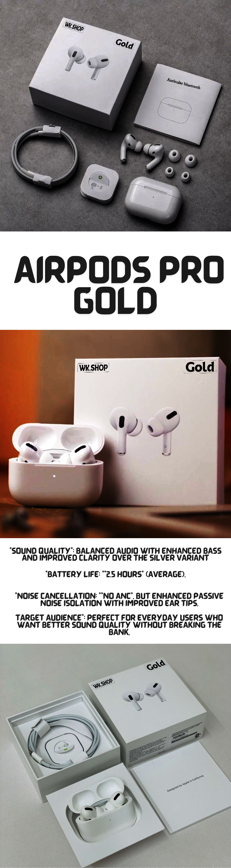 AirPods Pro Wireless Earbuds Bluetooth 5.0