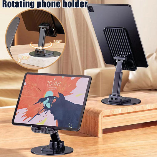 Metal Mobile Holder – 360° Rotatable Stand with Carbon Steel Plate