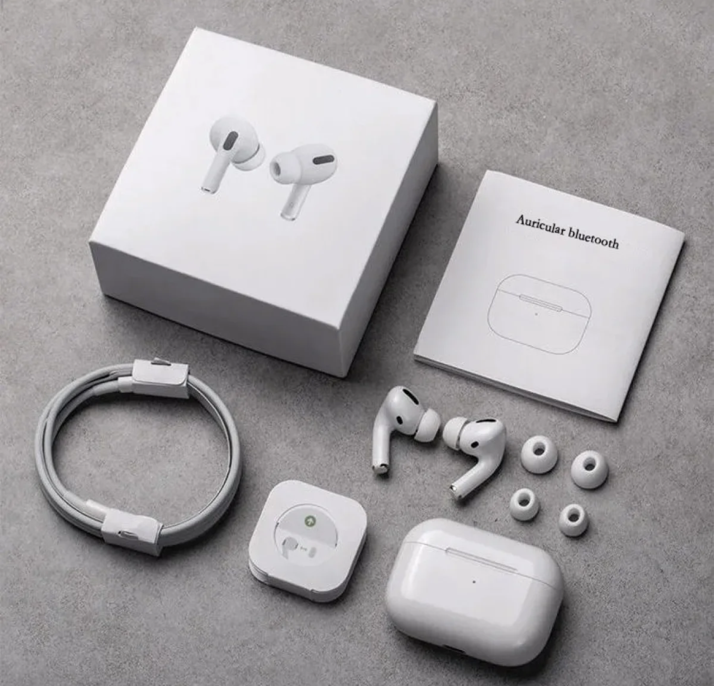 AirPods_Pro Wireless Earbuds Bluetooth 5.0, Super Sound Bass, Charging Case and Extra Ear-Buds, Pop-Up Feature Compatible with All Devices