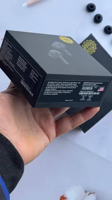 Wireless Bluetooth Earbuds, AirPods Pro 2nd Generation ANC matte black for Android and iOS