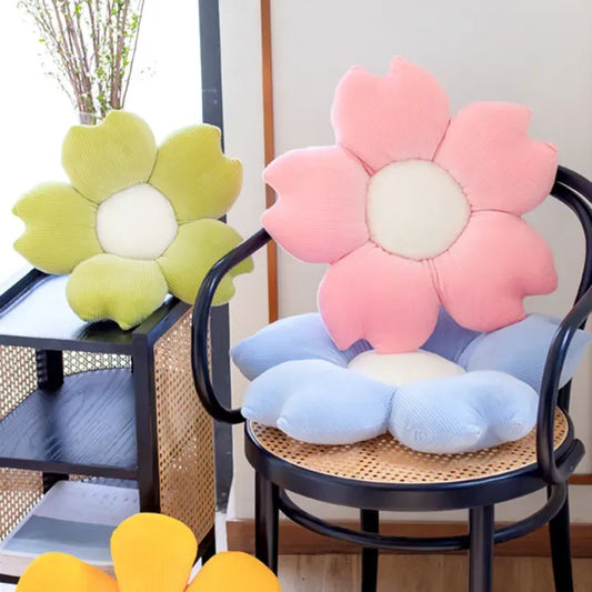 Flower-Shaped Cushions for Chairs and Sofas