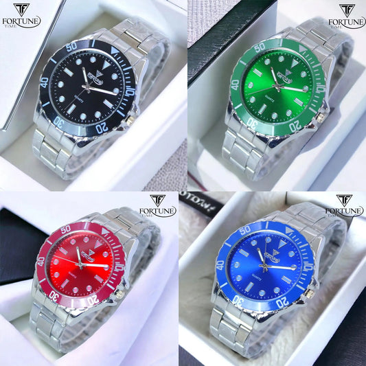 Men Fashion Simple Ghost Water Watches Stainless Steel Mesh