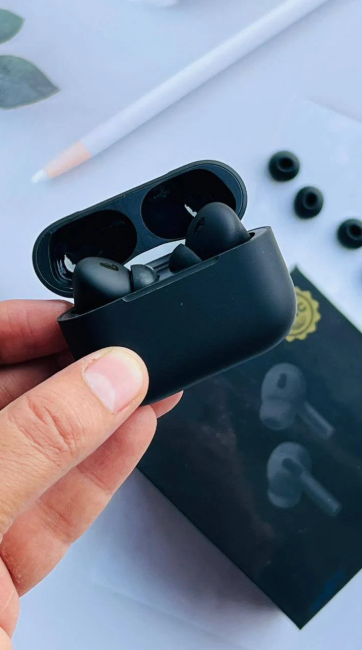 Wireless Bluetooth Earbuds, AirPods Pro 2nd Generation ANC matte black for Android and iOS