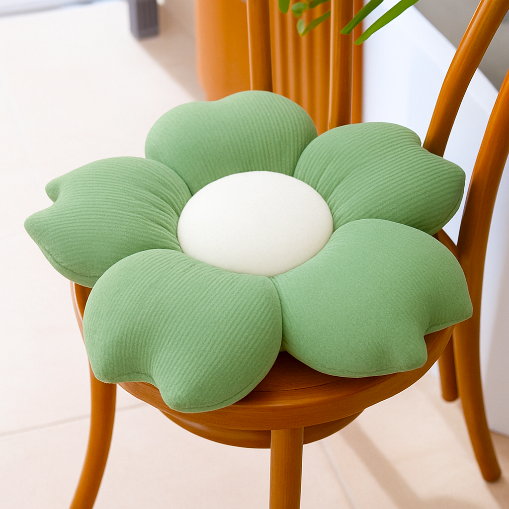 Flower-Shaped Cushions for Chairs and Sofas